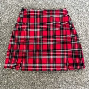 Brandy Melville Plaid Mini Skirt